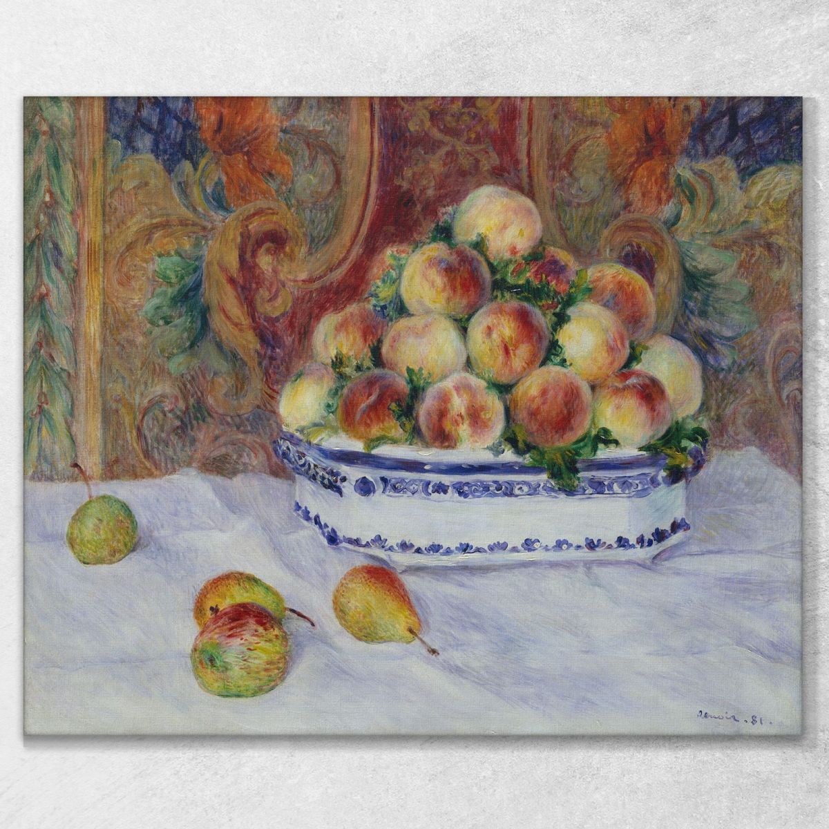 Still Life With Peaches Pierre-Auguste Renoir par459 canvas print 
