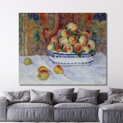 Still Life With Peaches Pierre-Auguste Renoir par459 canvas print 
