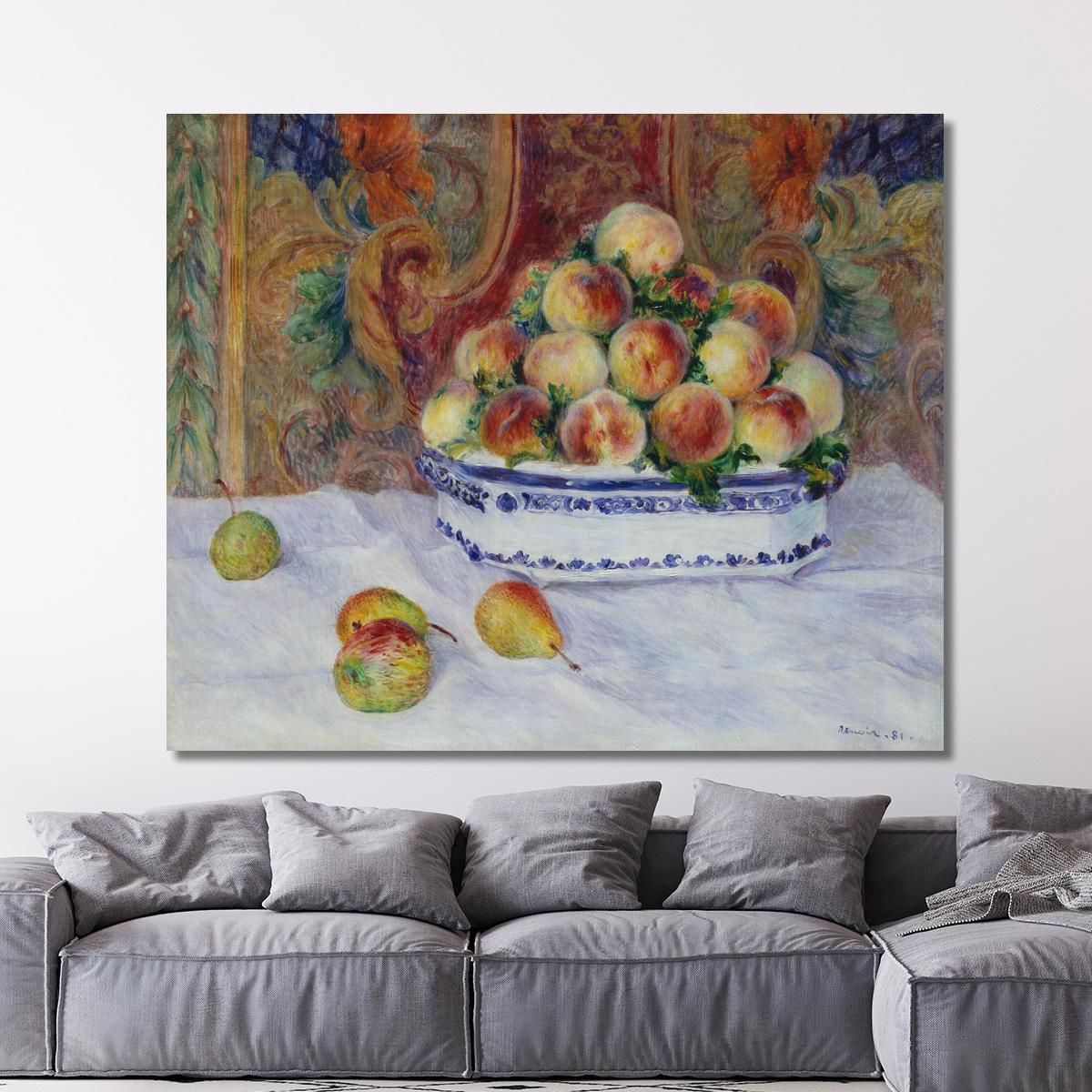 Still Life With Peaches Pierre-Auguste Renoir par459 canvas print 