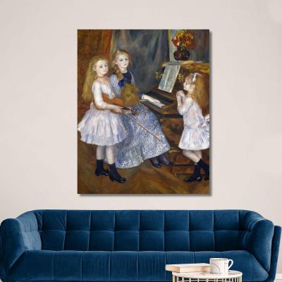 The Daughters Of Catulle Mendès Pierre-Auguste Renoir par468 canvas print 