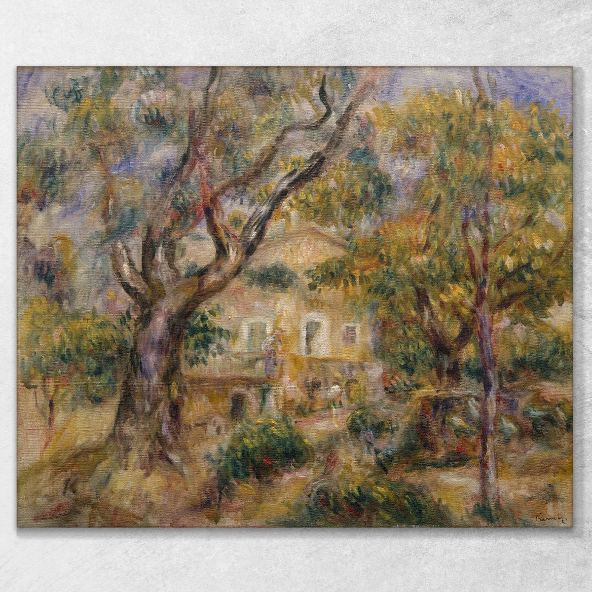 The Farm At Les Collettes Cagnes Pierre-Auguste Renoir par471 canvas print 