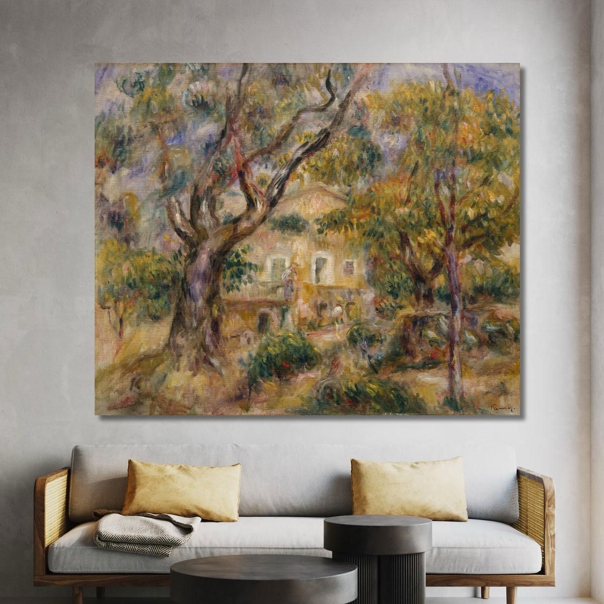 The Farm At Les Collettes Cagnes Pierre-Auguste Renoir par471 canvas print 