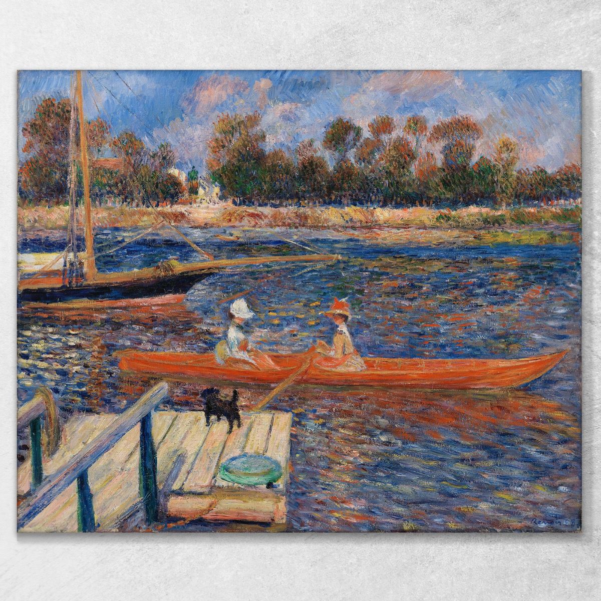 The Seine At Argenteuil Pierre-Auguste Renoir par476 canvas print 