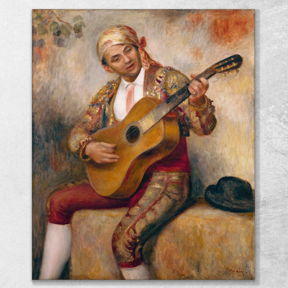 The Spanish Guitarist Pierre-Auguste Renoir par478 canvas print 