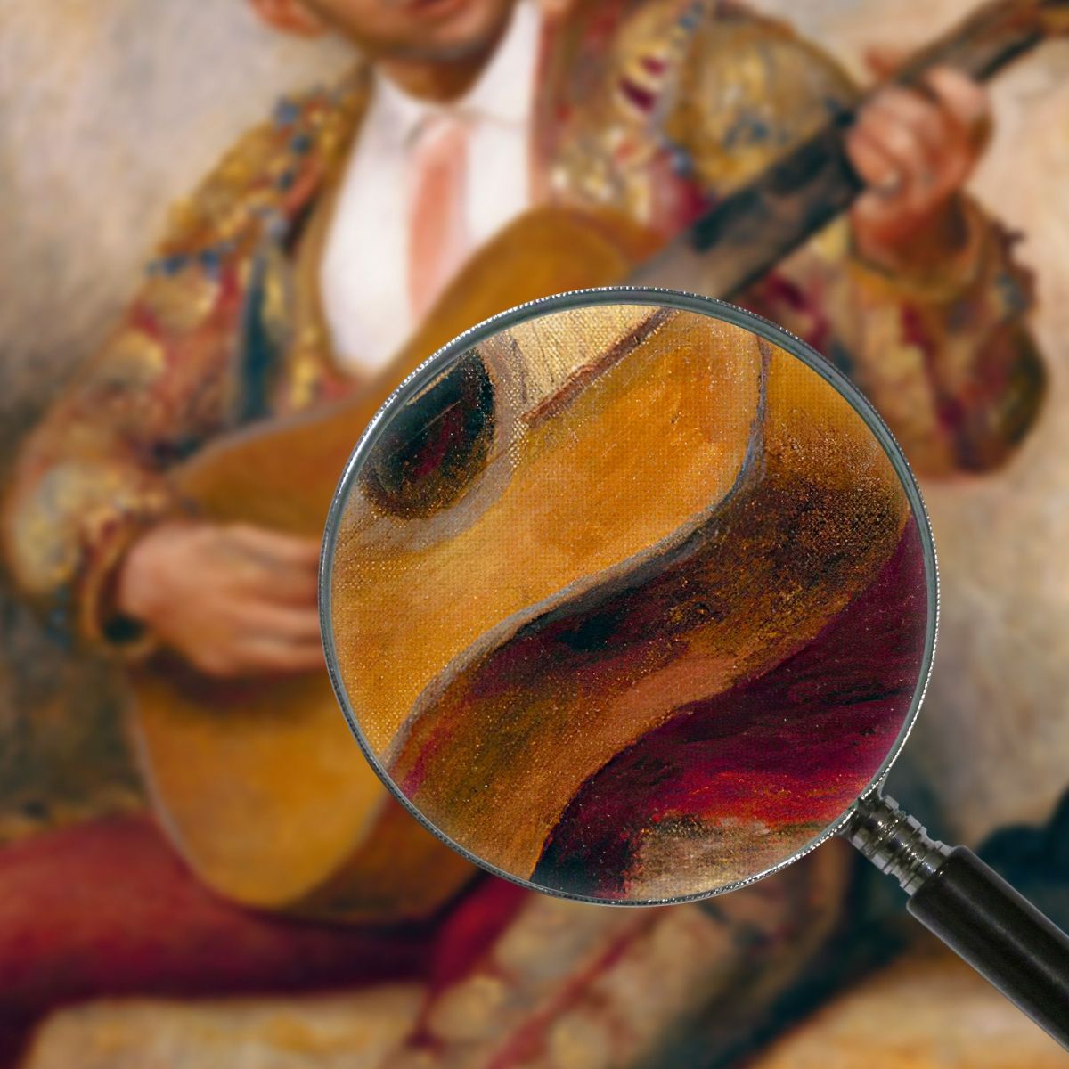 The Spanish Guitarist Pierre-Auguste Renoir par478 canvas print