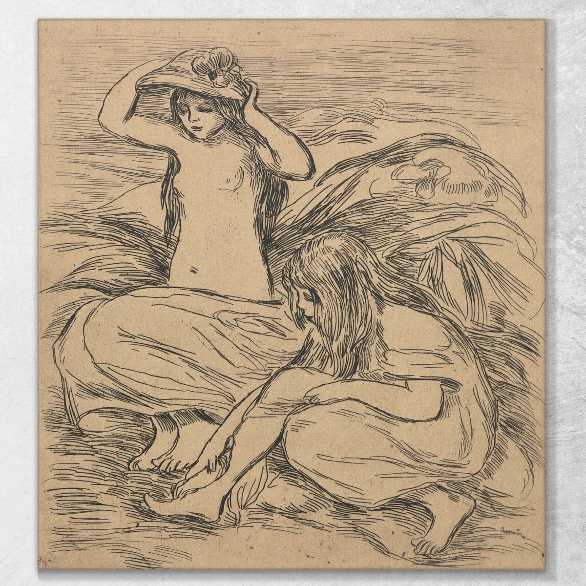 The Two Bathers Pierre-Auguste Renoir par479 canvas print 