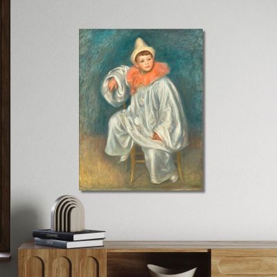 The White Pierrot Pierre-Auguste Renoir par480 canvas print 