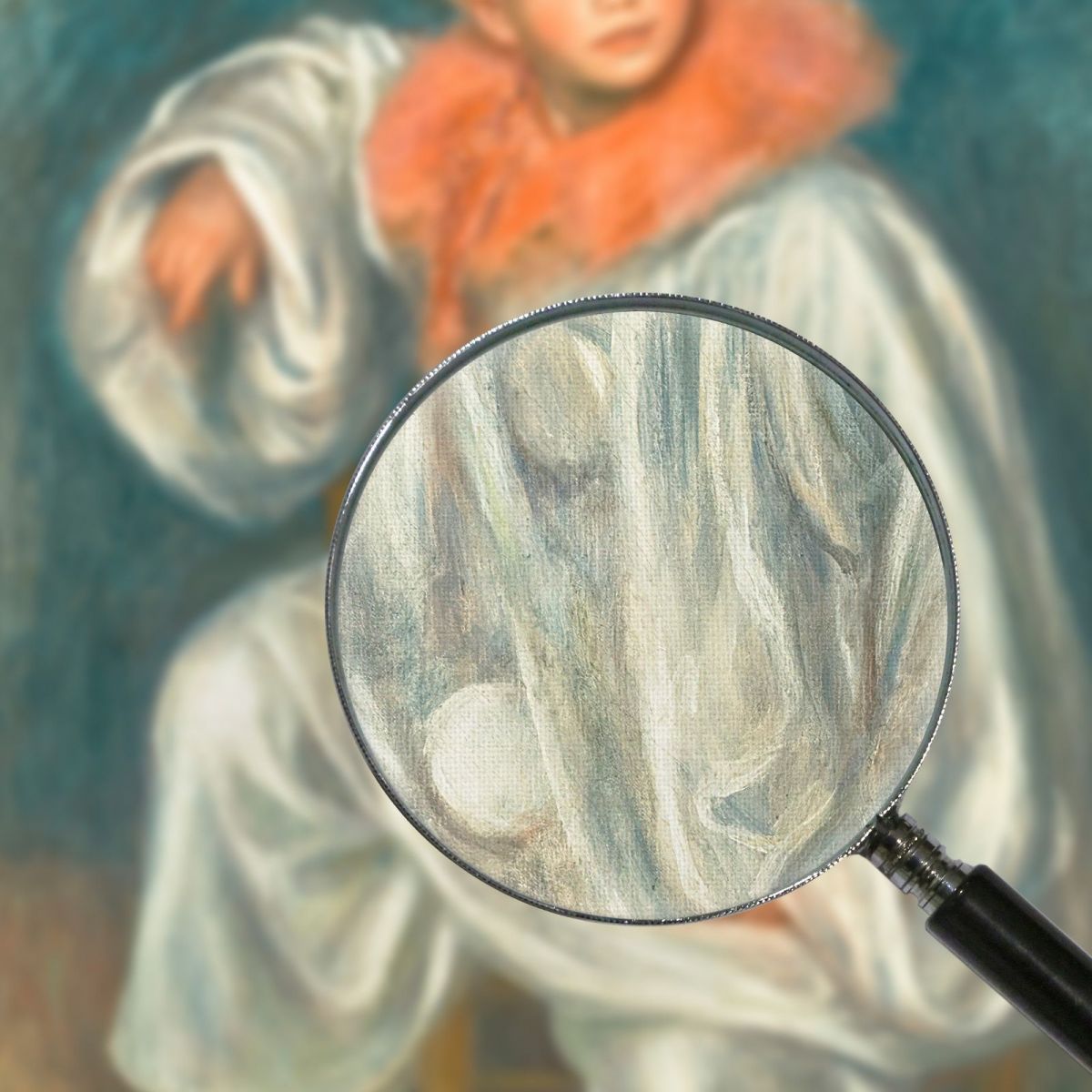 The White Pierrot Pierre-Auguste Renoir par480 canvas print