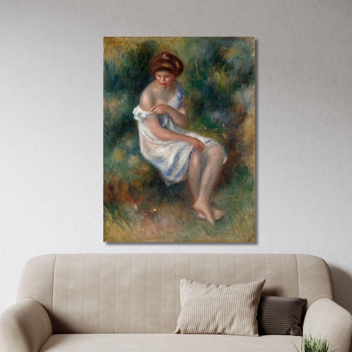 The Bather Pierre-Auguste Renoir par482 canvas print 