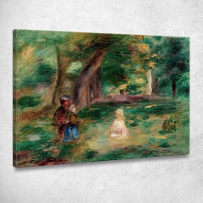 Three Figures In A Landscape Pierre-Auguste Renoir par484 canvas print 
