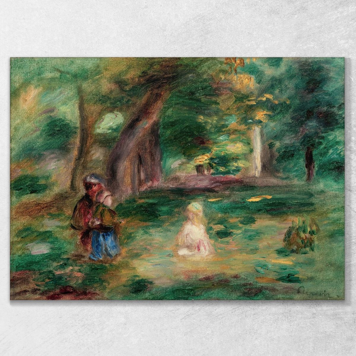 Three Figures In A Landscape Pierre-Auguste Renoir par484 canvas print 