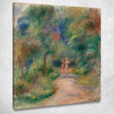 Two Figures On A Path Pierre-Auguste Renoir par485 canvas print 