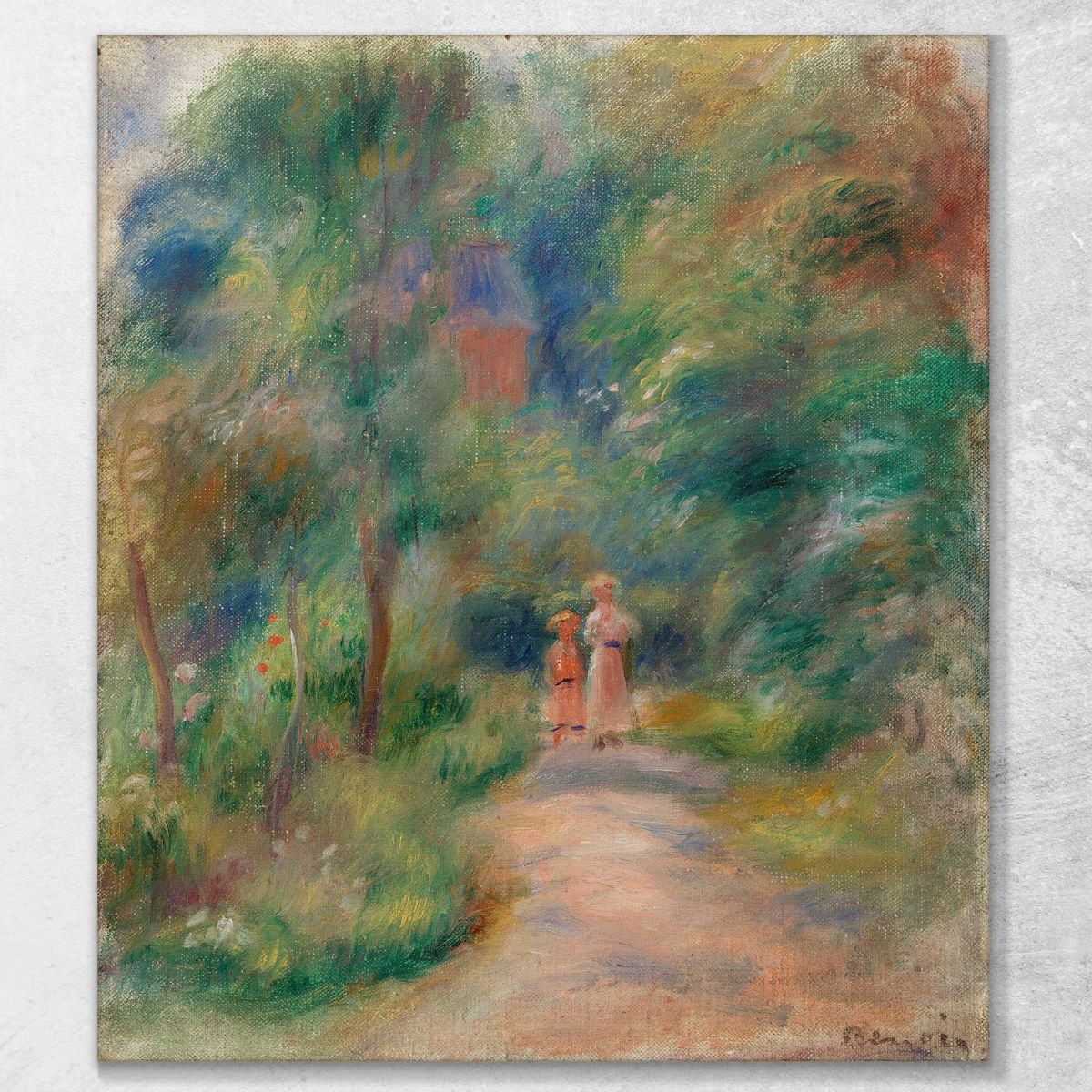 Two Figures On A Path Pierre-Auguste Renoir par485 canvas print 
