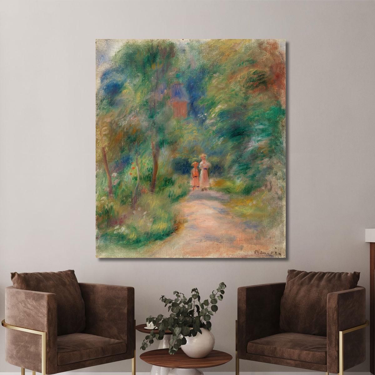 Two Figures On A Path Pierre-Auguste Renoir par485 canvas print 