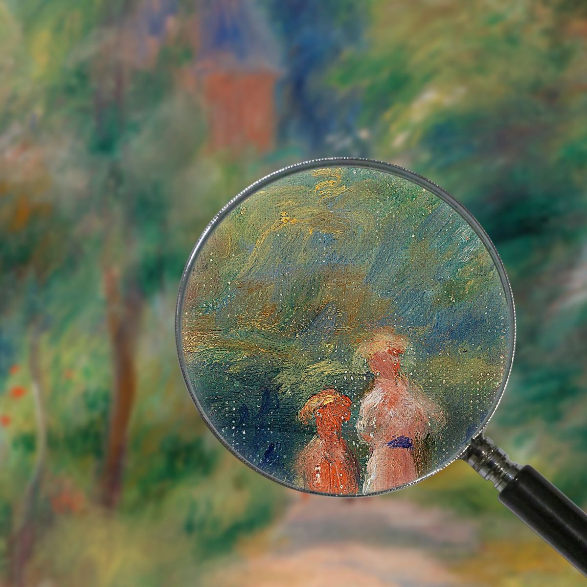 Two Figures On A Path Pierre-Auguste Renoir par485 canvas print