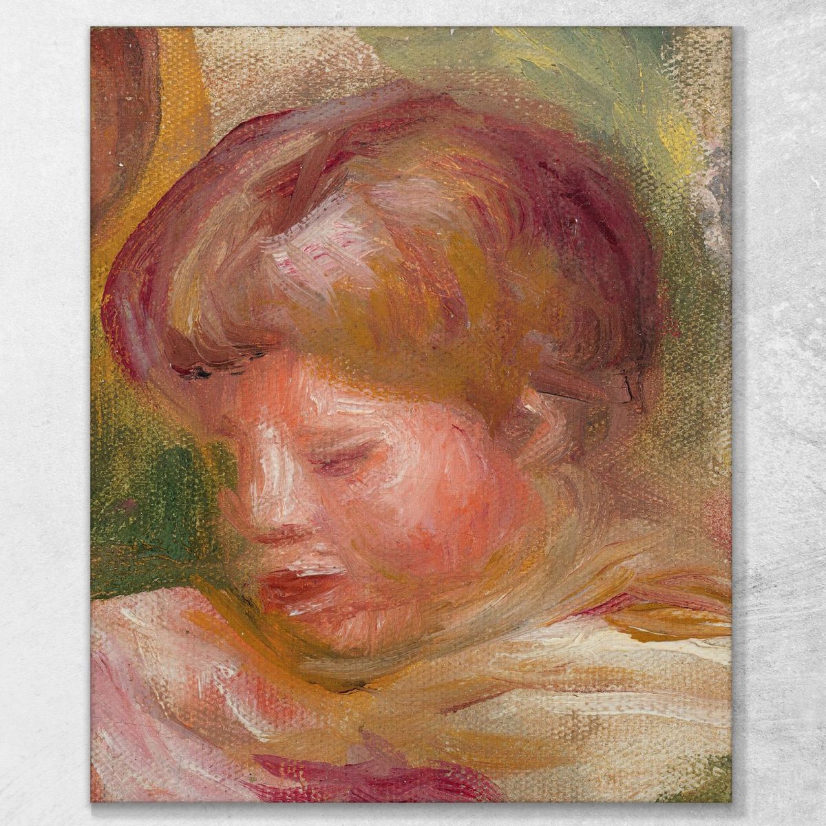 Woman'S Head 2 Pierre-Auguste Renoir par488 canvas print 