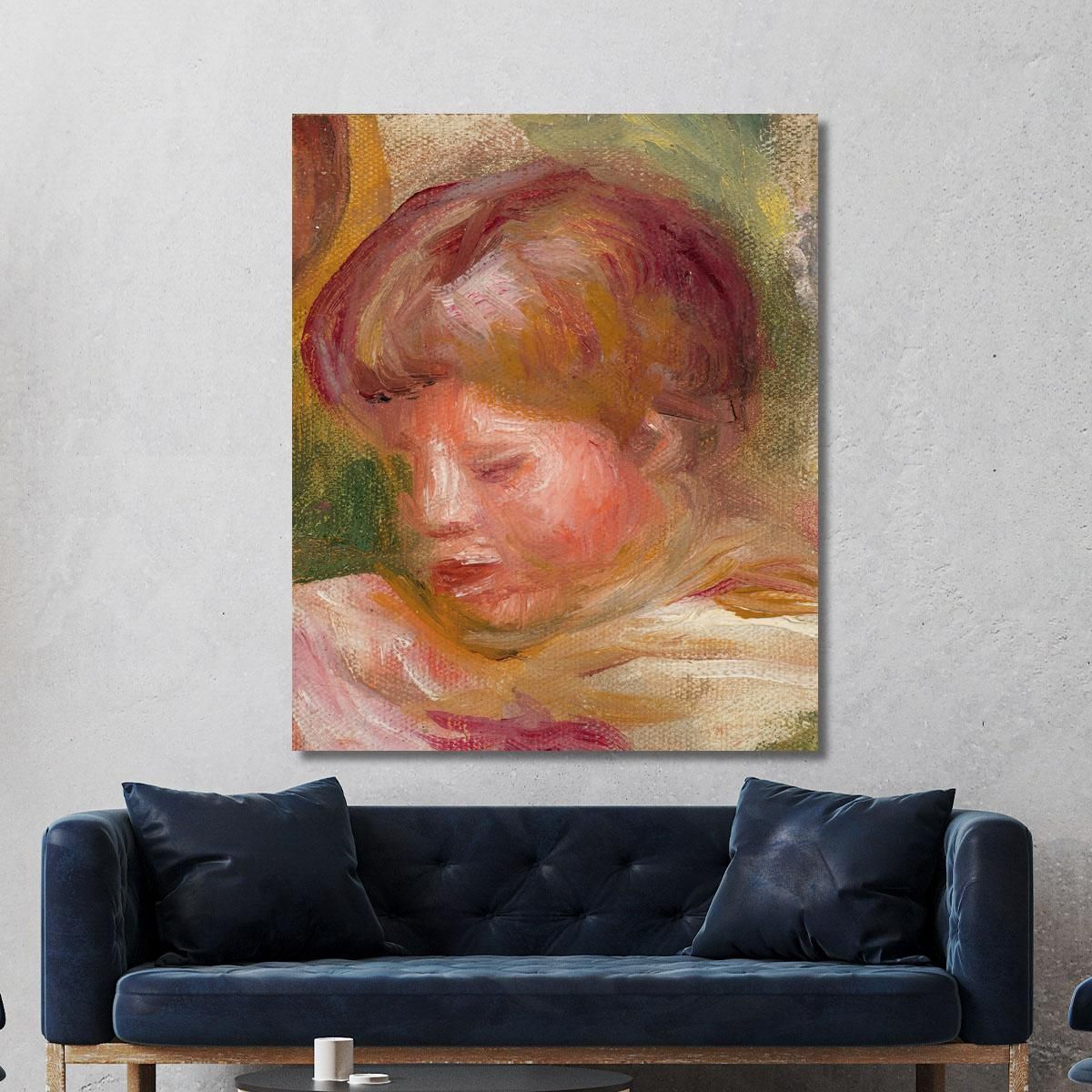 Woman'S Head 2 Pierre-Auguste Renoir par488 canvas print 