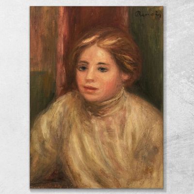 Head Of A Blonde Woman Pierre-Auguste Renoir par489 canvas print 