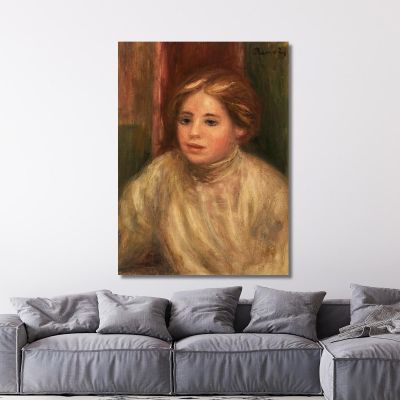 Head Of A Blonde Woman Pierre-Auguste Renoir par489 canvas print 