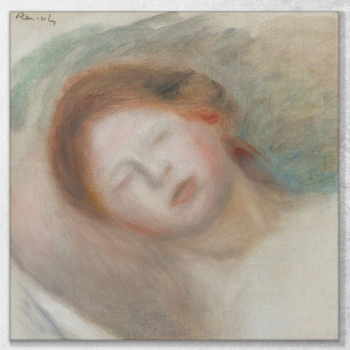 Woman'S Head Pierre-Auguste Renoir par490 canvas print 