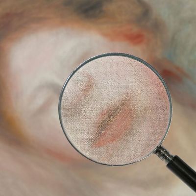 Woman'S Head Pierre-Auguste Renoir par490 canvas print