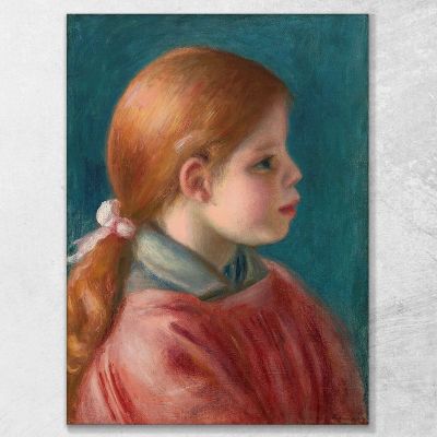 Head Of A Girl Pierre-Auguste Renoir par491 canvas print 