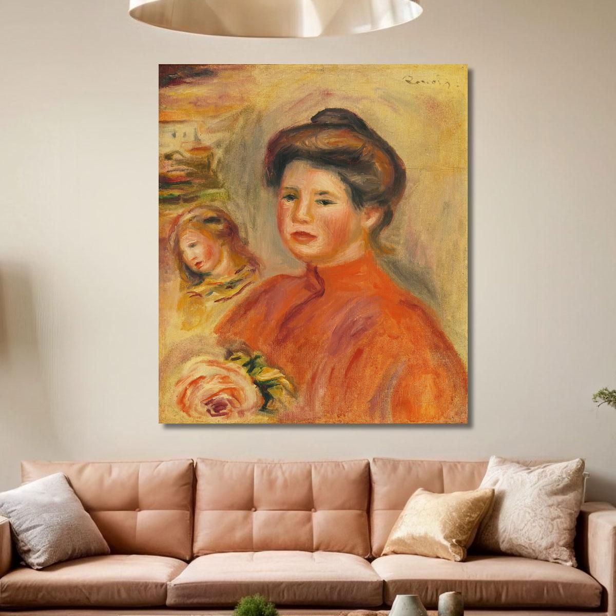 Heads Of Women Gabrielle Pierre-Auguste Renoir par492 canvas print 