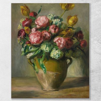 Vase Of Peonies Pierre-Auguste Renoir par494 canvas print 
