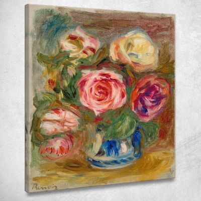 Vase Of Roses Pierre-Auguste Renoir par496 canvas print 