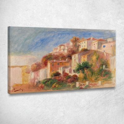 View From The Garden Of The Post Office Cagnes Pierre-Auguste Renoir par500 canvas print 