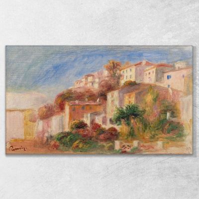 View From The Garden Of The Post Office Cagnes Pierre-Auguste Renoir par500 canvas print 