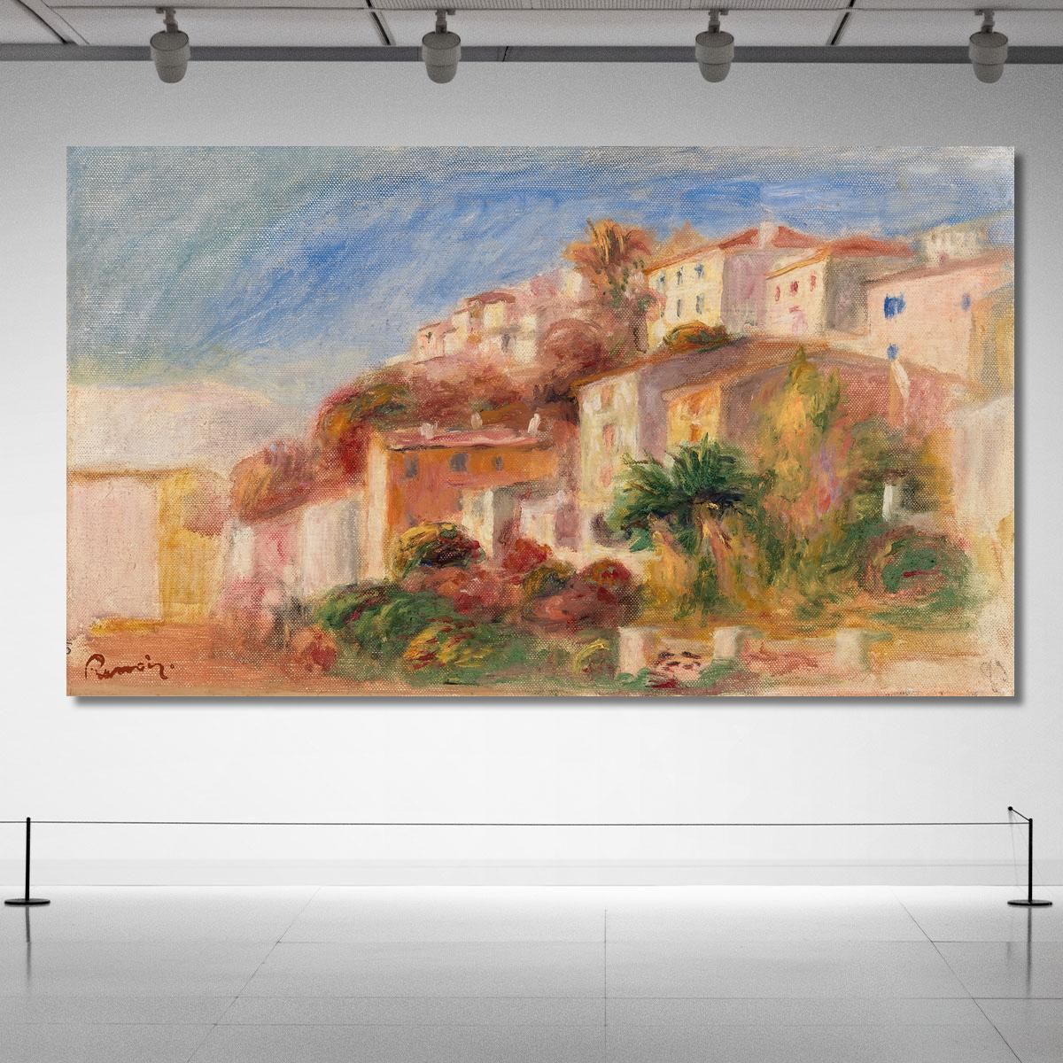 View From The Garden Of The Post Office Cagnes Pierre-Auguste Renoir par500 canvas print 