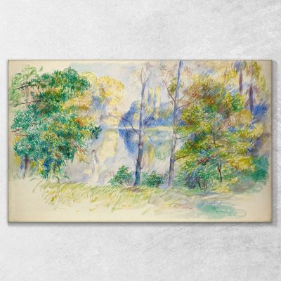 View Of A Park Pierre-Auguste Renoir par501 canvas print 