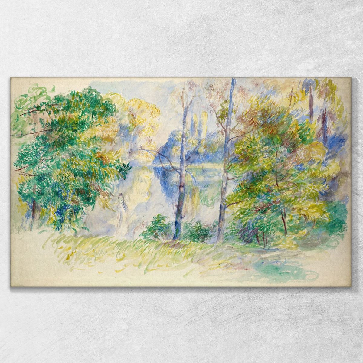 View Of A Park Pierre-Auguste Renoir par501 canvas print 