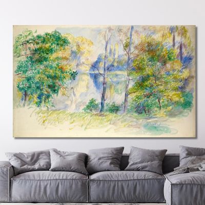 View Of A Park Pierre-Auguste Renoir par501 canvas print 