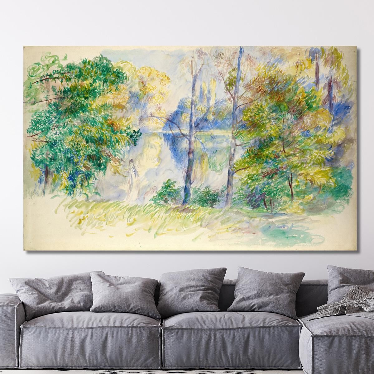View Of A Park Pierre-Auguste Renoir par501 canvas print 