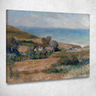 View Of The Seacoast Near Wargemont In Normandy Pierre-Auguste Renoir par503 canvas print 