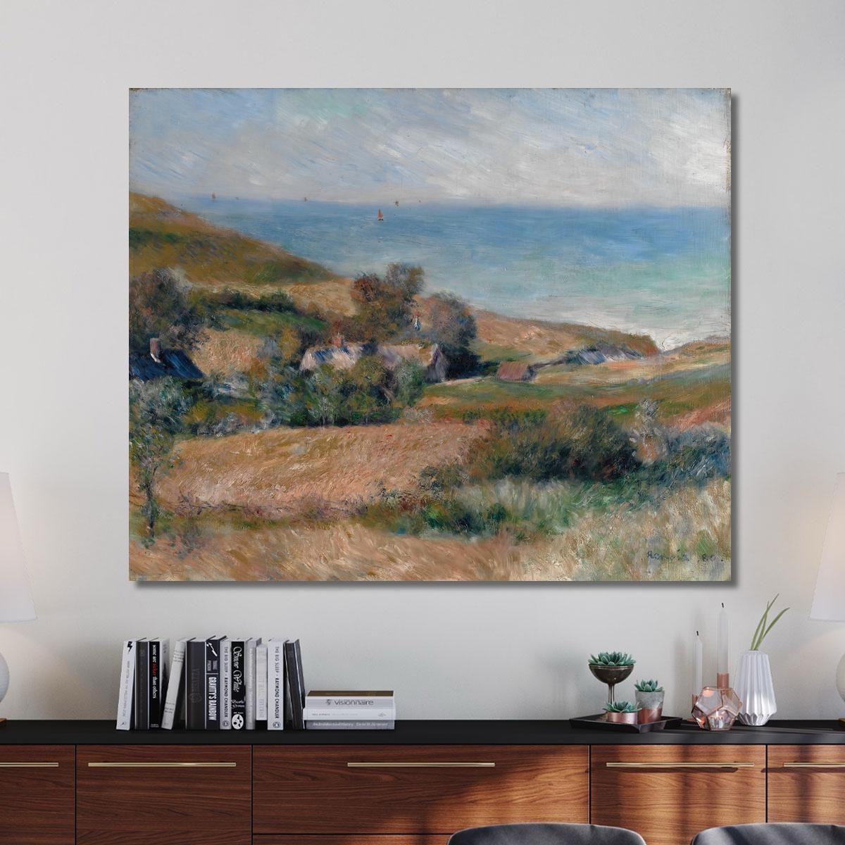 View Of The Seacoast Near Wargemont In Normandy Pierre-Auguste Renoir par503 canvas print 