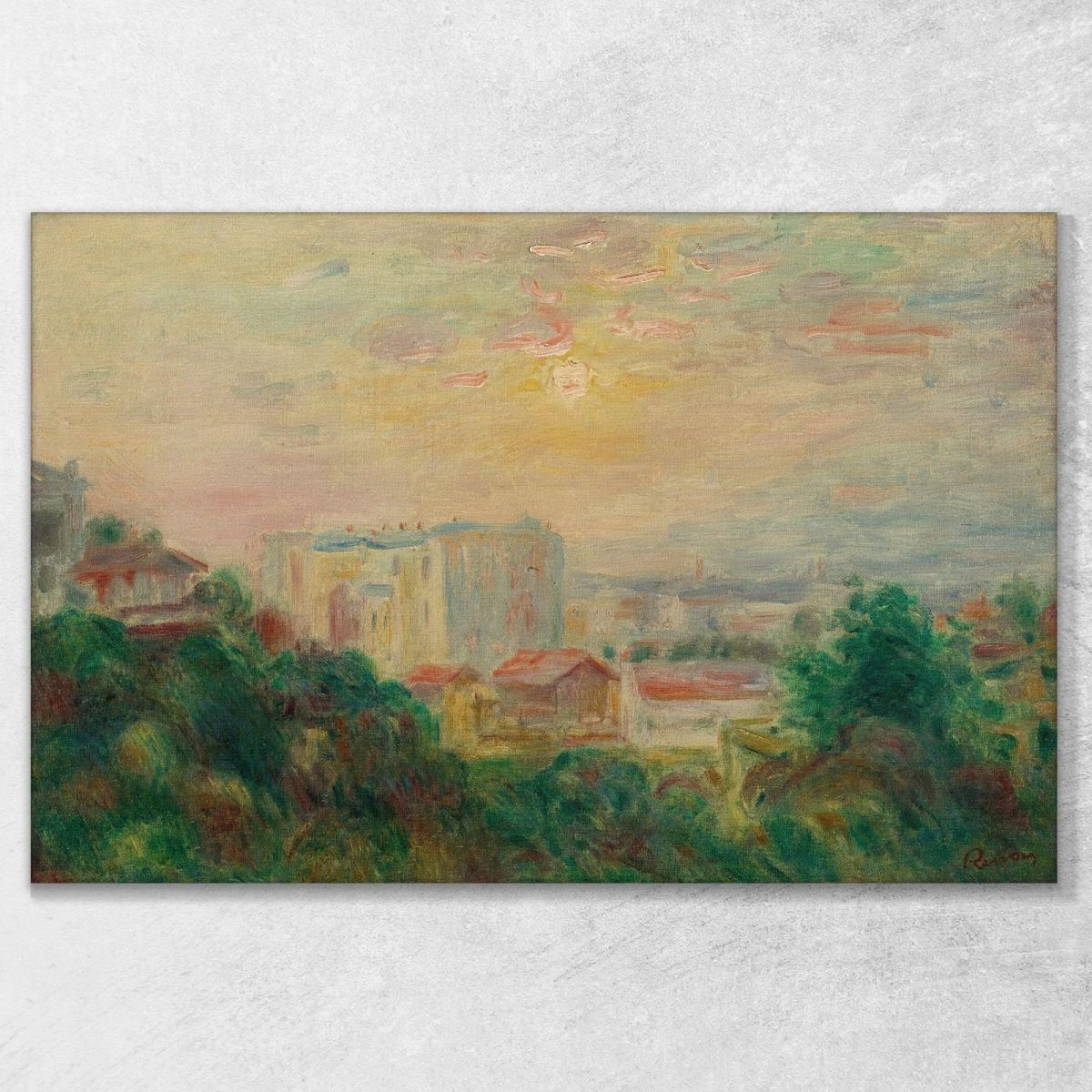View Of Montmartre Pierre-Auguste Renoir par504 canvas print 