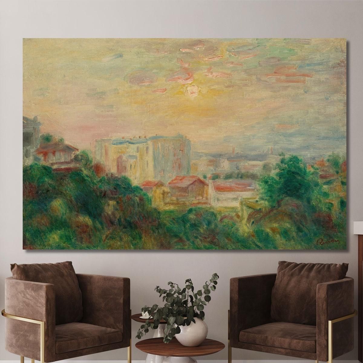 View Of Montmartre Pierre-Auguste Renoir par504 canvas print 
