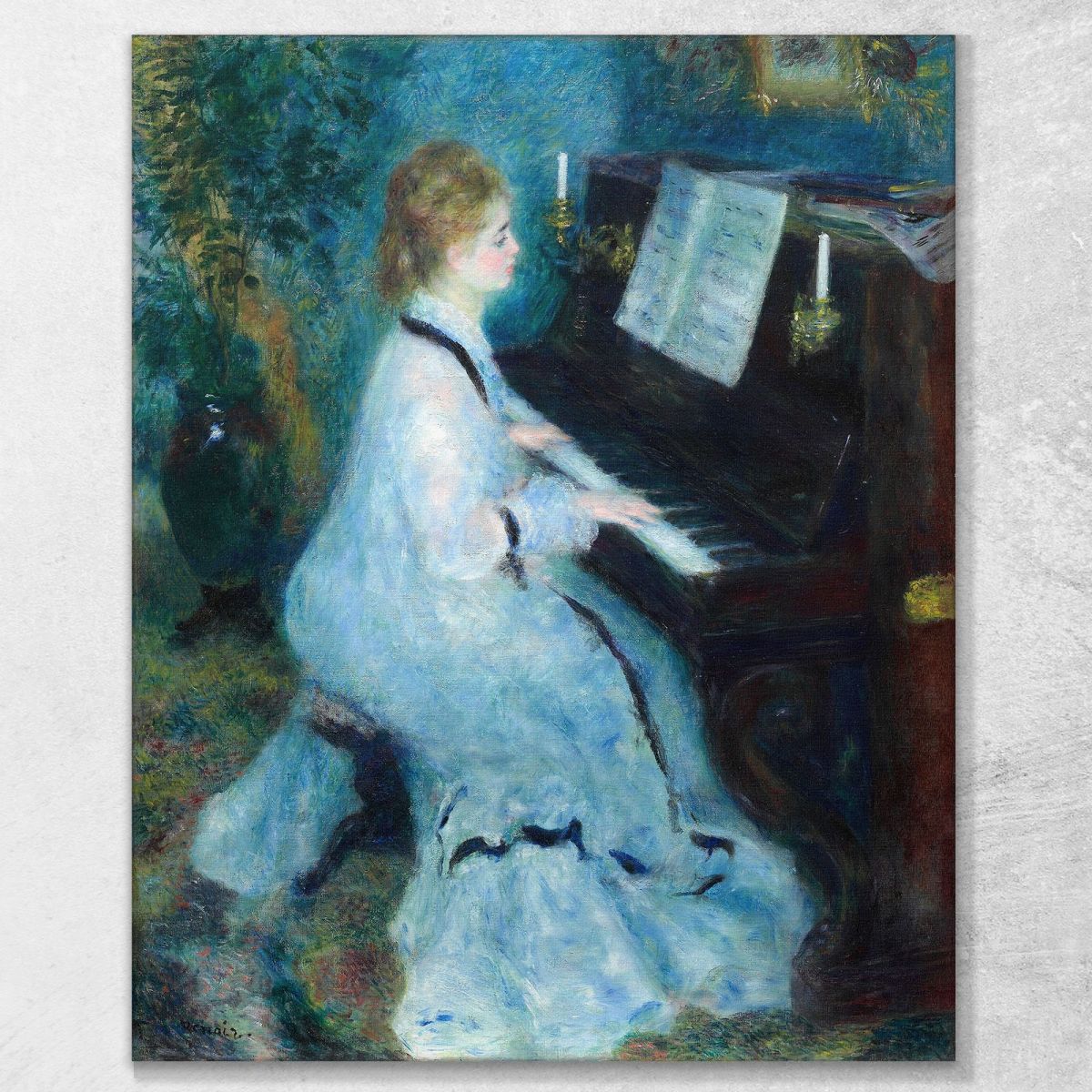 Woman At The Piano Pierre-Auguste Renoir par506 canvas print 