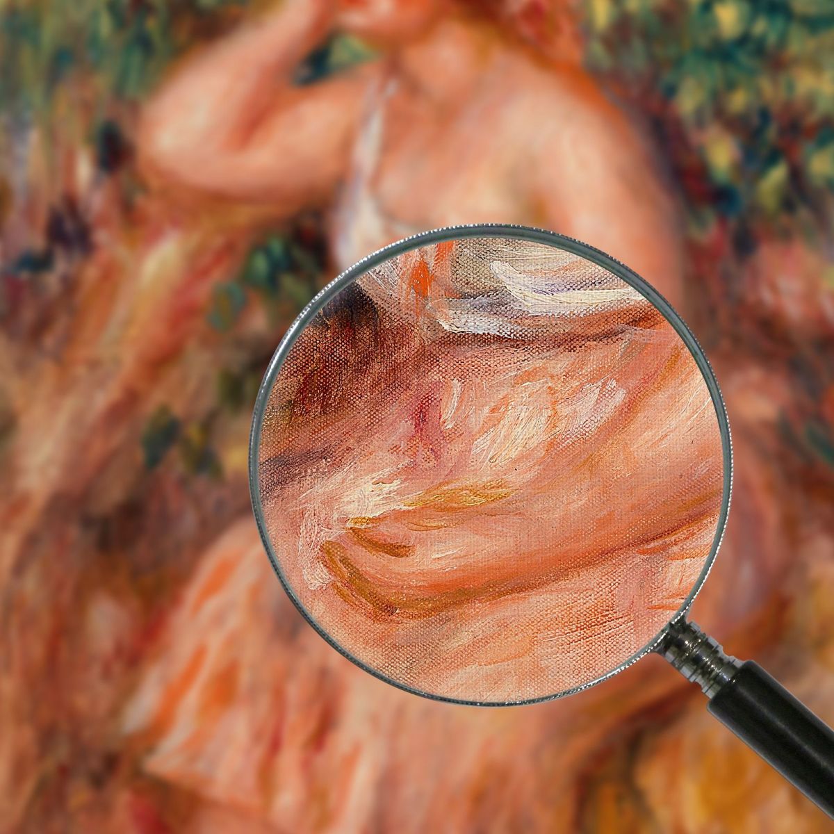 Woman Daydreaming Dreamer Pierre-Auguste Renoir par509 canvas print