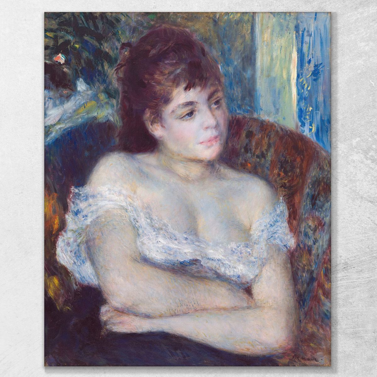 Woman In An Armchair Pierre-Auguste Renoir par511 canvas print 