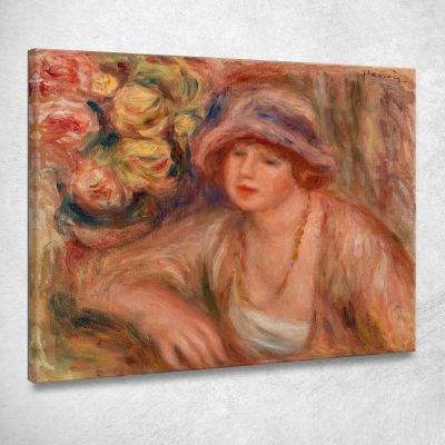 Woman Leaning Pierre-Auguste Renoir par515 canvas print 