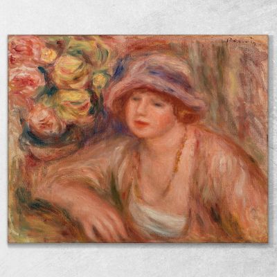 Woman Leaning Pierre-Auguste Renoir par515 canvas print 