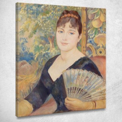 Woman With Fan Pierre-Auguste Renoir par519 canvas print 