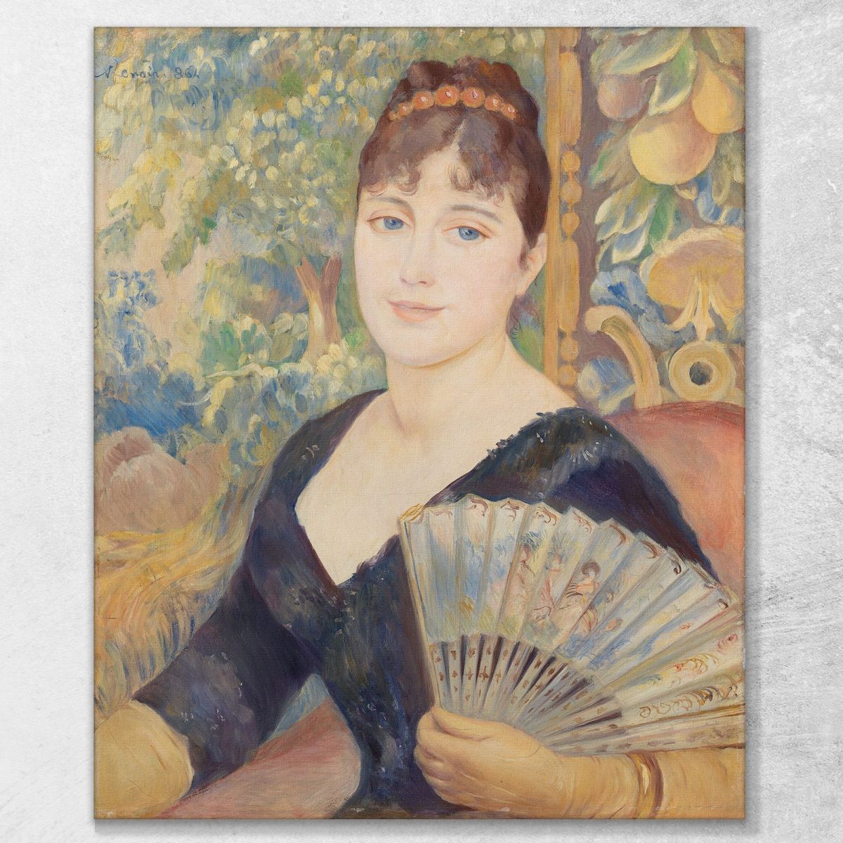 Woman With Fan Pierre-Auguste Renoir par519 canvas print 