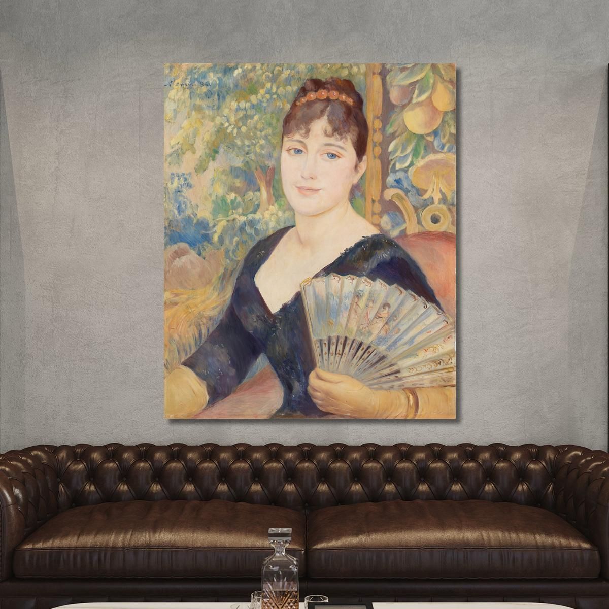 Woman With Fan Pierre-Auguste Renoir par519 canvas print 