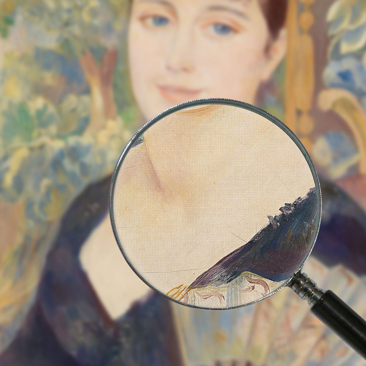 Woman With Fan Pierre-Auguste Renoir par519 canvas print