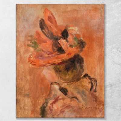 Woman'S Head With Red Hat Pierre-Auguste Renoir par521 canvas print 